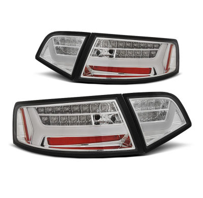 Pilotos Led Audi A6 08-11 Sedan Cromado Con Intermitentes Dinamicos