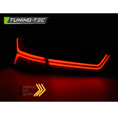 Pilotos Traseros Led Audi A6 C7 11-14 Limousine  Rojo Blanco  Led Bar Intermitentes Dinamicos