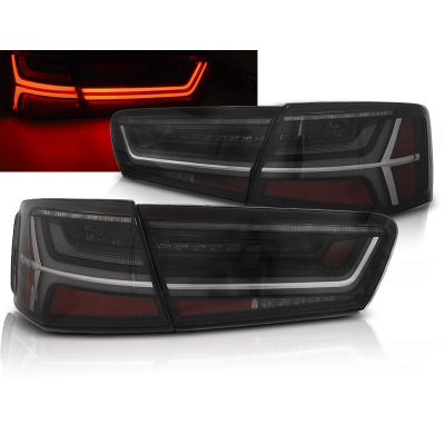 Pilotos Traseros Led Audi A6 C7 11-14 Limousine Ahumado Led Bar Intermitentes Dinamicos