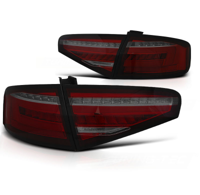 Pilotos Traseros Audi A4 B8 12-15 Sedan Red Smoke Intermitentes Dinamicos Oem Led