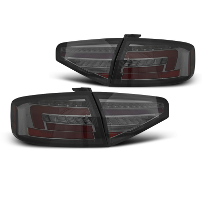 Pilotos Traseros Led Bar Ahumado Intermitente Dinamico Para Audi A4 B8 12-15 Sedan Con Led Serie