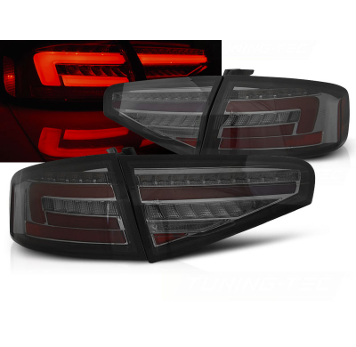 Pilotos Traseros Led Bar Ahumado Intermitente Dinamico Para Audi A4 B8 12-15 Sedan Con Led Serie