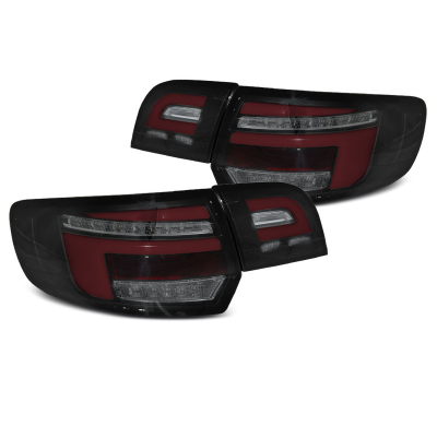PILOTOS TRASEROS ROJAS NEGRO para AUDI A3 8P 5D 03-08 con intermitente dinamico