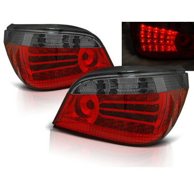 Pilotos Traseros Led Bmw E60 07.03-07 Rojo Ahumado Led