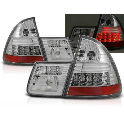 Pilotos Traseros Led Bmw E46 99-05 Cromado Led