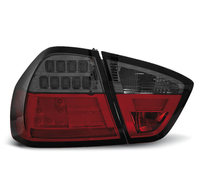 Pilotos Traseros Led Bmw E90 03.05-08.08 Rojo Ahumado Led Bar