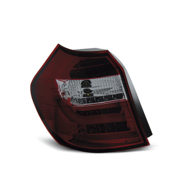 Pilotos Traseros Led Bmw E87/E81 04-08.07 Rojo Ahumado Led Bar