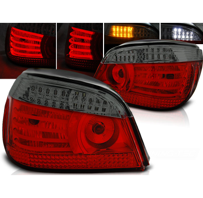 Pilotos Traseros Led Bmw E60 07.03-07 Rojo Ahumado Led