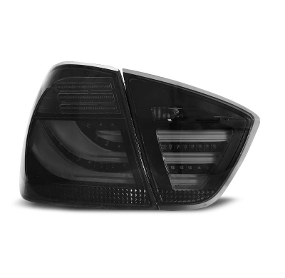 Pilotos Traseros Led Bmw E90 03.05-08.08 Ahumado Negro Led Bar