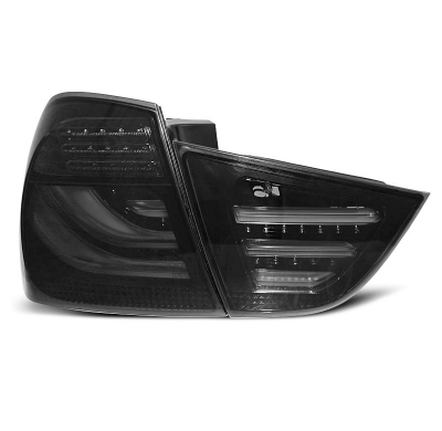 Pilotos Traseros Led Bmw E90 09-11 Ahumado Negro Led Bar