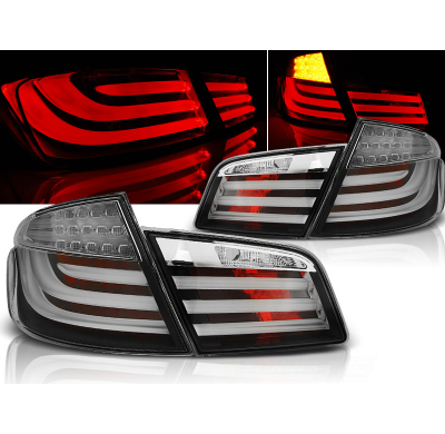 Pilotos Traseros Led Bmw F10 10-07.13  Negro Led Bar