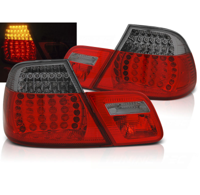 Pilotos Traseros Led Bmw E46 04.99-03.03 Coupe Red Smoke Led-Intermitente Dinamico