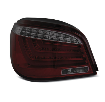 Pilotos Traseros Led Bar Rojo Ahumado Para Bmw E60 Lci 07-10