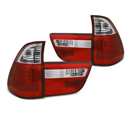 Pilotos Traseros Led Bar Rojo Whie Para Bmw X5 E53 09.99-10.03