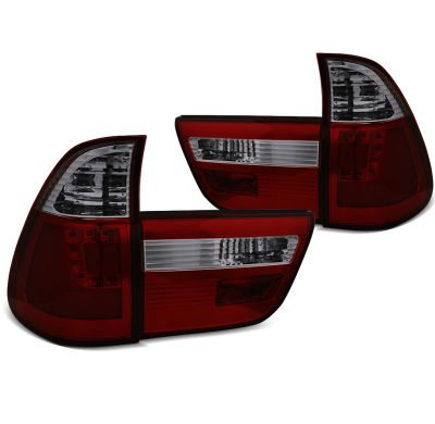 Pilotos Traseros Led Bar Rojo Ahumado Para Bmw X5 E53 09.99-10.03