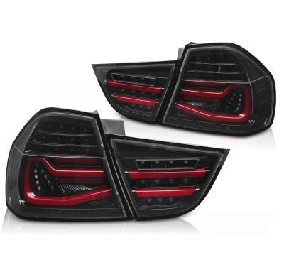 PILOTOS TRASEROS LED NEGRAS SEQUENCIALES PARA BMW E90 09-11