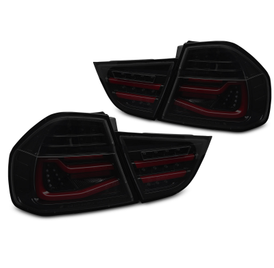 PILOTOS TRASEROS LED NEGRAS AHUMADAS SEQUENCIALES PARA BMW E90 09-11