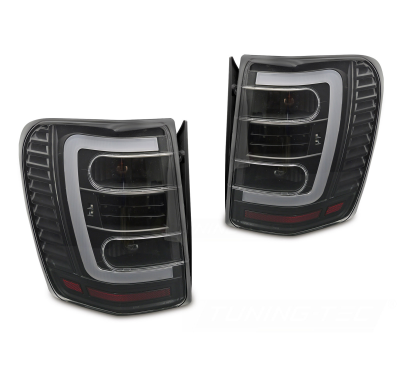 PILOTOS TRASEROS CHRYSLER JEEP GRAND CHEROKEE 99-05.05 LED NEGRO TRANSPARENTE