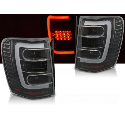 PILOTOS TRASEROS CHRYSLER JEEP GRAND CHEROKEE 99-05.05 LED NEGRO TRANSPARENTE