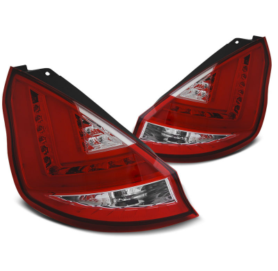 Pilotos Traseros Led Ford Fiesta Mk7 08-12 Hb Rojo/Blanco Led Bar