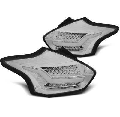 Pilotos Traseros Led Ford Focus 3 15-  Hatchback Cromado Intermitentes Dinamicos Led