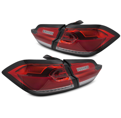 PILOTOS TRASEROS LED ROJAS BLANCAS para FORD FIESTA MK8 17-21 HATCHBACK