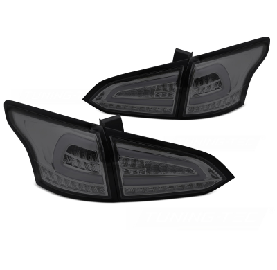 PILOTOS TRASEROS LED AHUMADOS INTERMITENTE DINAMICO compatibles con FORD FOCUS MK 3 SW 11-18