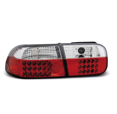 Pilotos Traseros Led Honda Civic 09.91-08.95 3d Rojo/Blanco Led