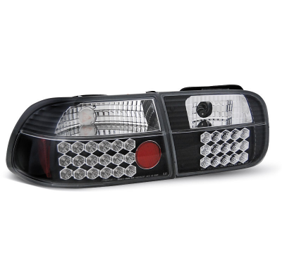 Pilotos Traseros Led Honda Civic 09.91-08.95 3d Negro Led