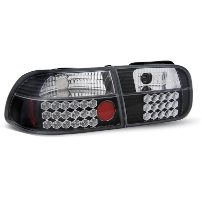 Pilotos Traseros Led Honda Civic 09.91-08.95 2d/4d Negro Led