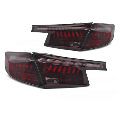 PILOTOS TRASEROS LED AHUMADOS ROJOS PARA HONDA CIVIC XI 21-HATCHBACK