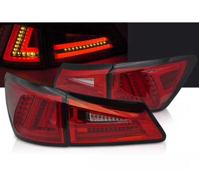PILOTOS TRASEROS LED ROJOS Y BLANCOS SQL compatibles con LEXUS IS II 06-13