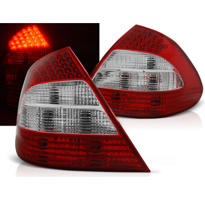 Pilotos Traseros Led Mercedes W211 E-Klasa 03.02-04.06 Rojo/Blanco Led