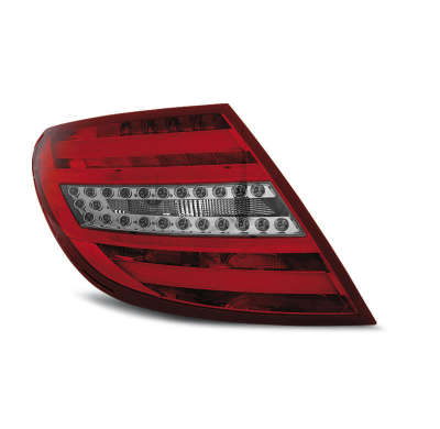 Pilotos Traseros Led Mercedes C-Klasa W204 Sedan 07-10 Rojo/Blanco Led Bar