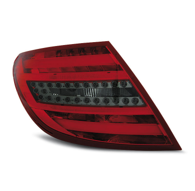 Pilotos Traseros Led Mercedes C-Klasa W204 Sedan 07-10 Rojo Ahumado Led Bar