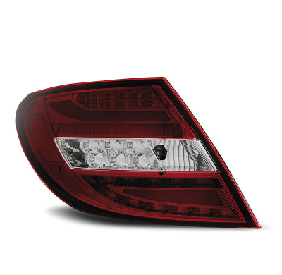 Pilotos Traseros Led Mercedes C-Klasa W204 Sedan 07-10 Rojo/Blanco Led Bar
