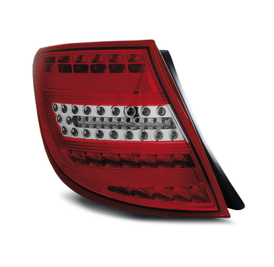 Pilotos Traseros Led Mercedes C-Klasa W204 Kombi 07-10 Rojo/Blanco Led Bar
