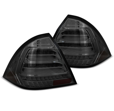 Pilotos Traseros Led Bar Ahumado Intermitente Dinamico Para Mercedes W203 Sedan 00-04