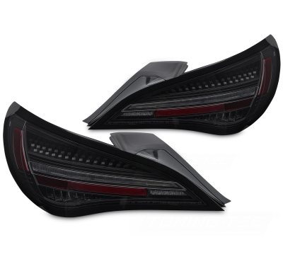 PILOTOS TRASEROS LED SEQUENCIALES NEGRAS AHUMADAS para MERCEDES CLA C117 13-16 BOMBILLA OE