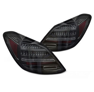 PILOTOS TRASEROS LED NEGROS SEQUENCIALES para MERCEDES CLASE C W205 14-21