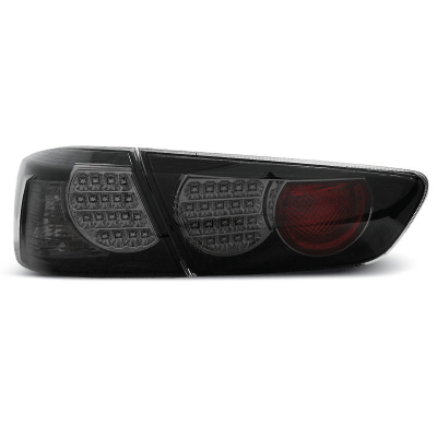 Pilotos Traseros Led Mitsubishi Lancer 8 Sedan 08-11 Negro Ahumado Led