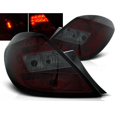 Pilotos Traseros Led Opel Corsa D 5d 04.06- Rojo Ahumado Led