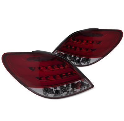 PILOTOS TRASEROS PEUGEOT 207 3D/5D 05.06-06.09 BARRA LED ROJA AHUMADOS