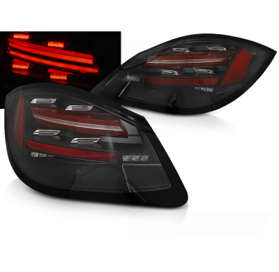 Pilotos Traseros Porsche Boxster / Cayman 987 09-12 Led Bar Black Intermitentes Dinamicos
