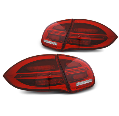 Pilotos Traseros Led Rojo Blanco Para Porsche Cayenne 10-15