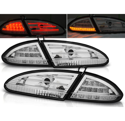 Pilotos Traseros Led Seat Leon 06.05-09 Cromado Led