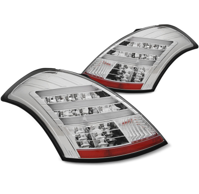 Pilotos Traseros Led Suzuki Swift Iv 10- Cromado Led Bar
