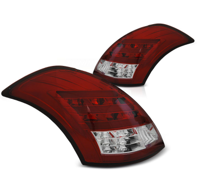 Pilotos Traseros Led Suzuki Swift Iv 10- Rojo/Blanco Led Bar