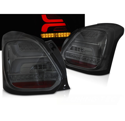Pilotos Traseros Led Suzuki Swift Vi 17- Smoke Led-Intermitente Dinamico
