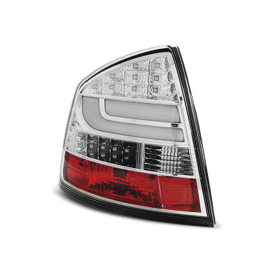 Pilotos Traseros Led Skoda Octavia Ii Sedan 03.04- Cromado Led Bar